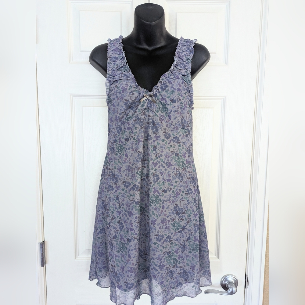 NWT Hippie Rose 🌹 Dress Medium Sheer Stretchy Cottage Sleepwear Midi